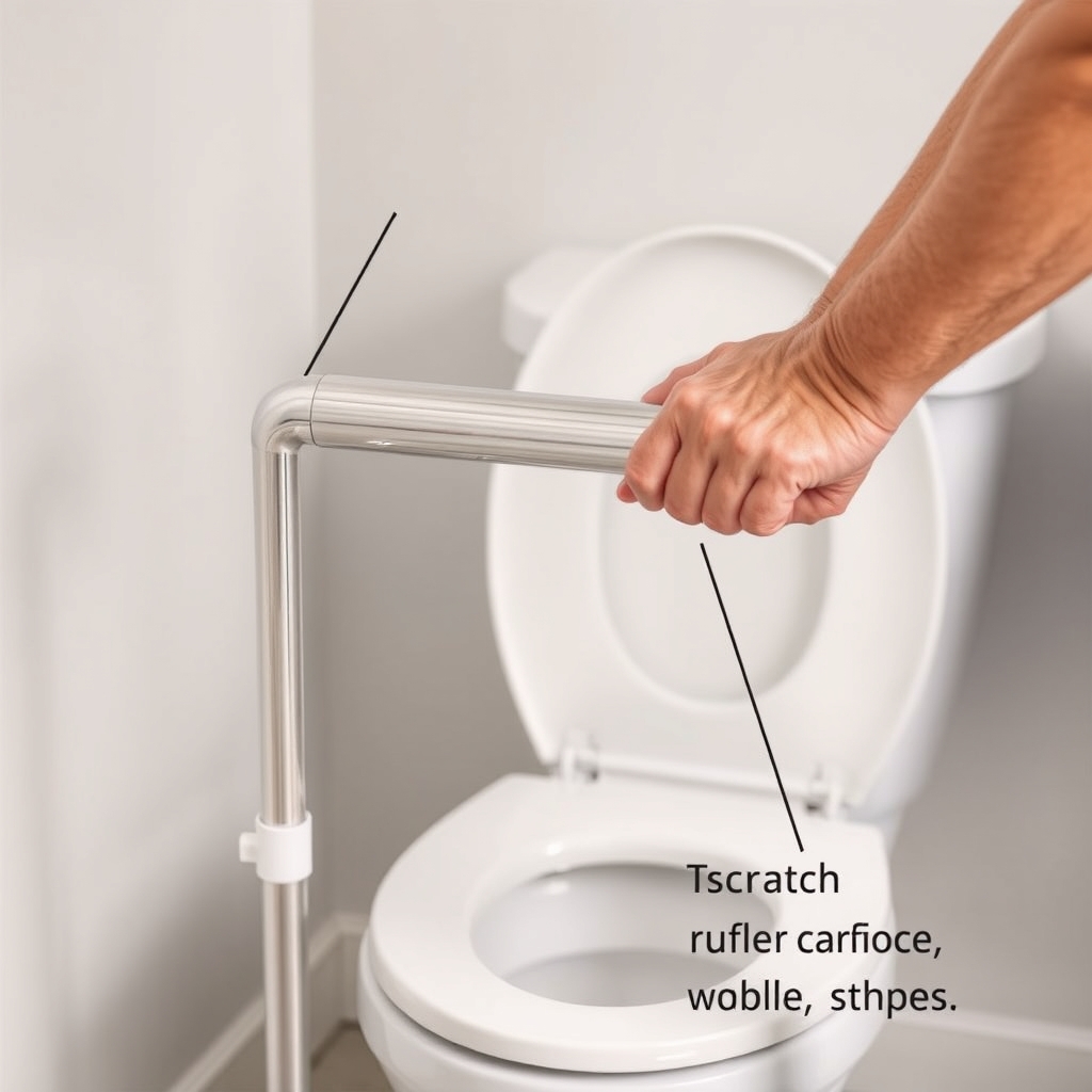 toilet rail in action