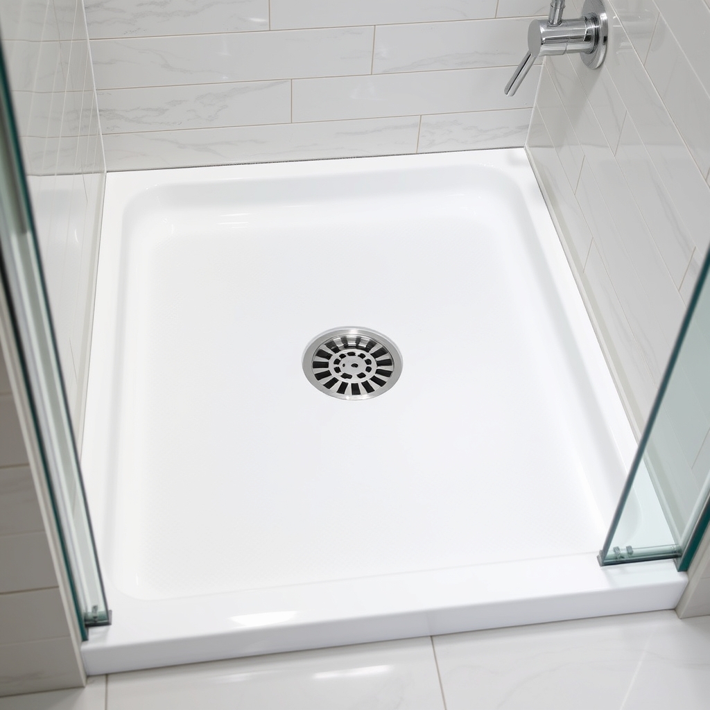 shower base in action