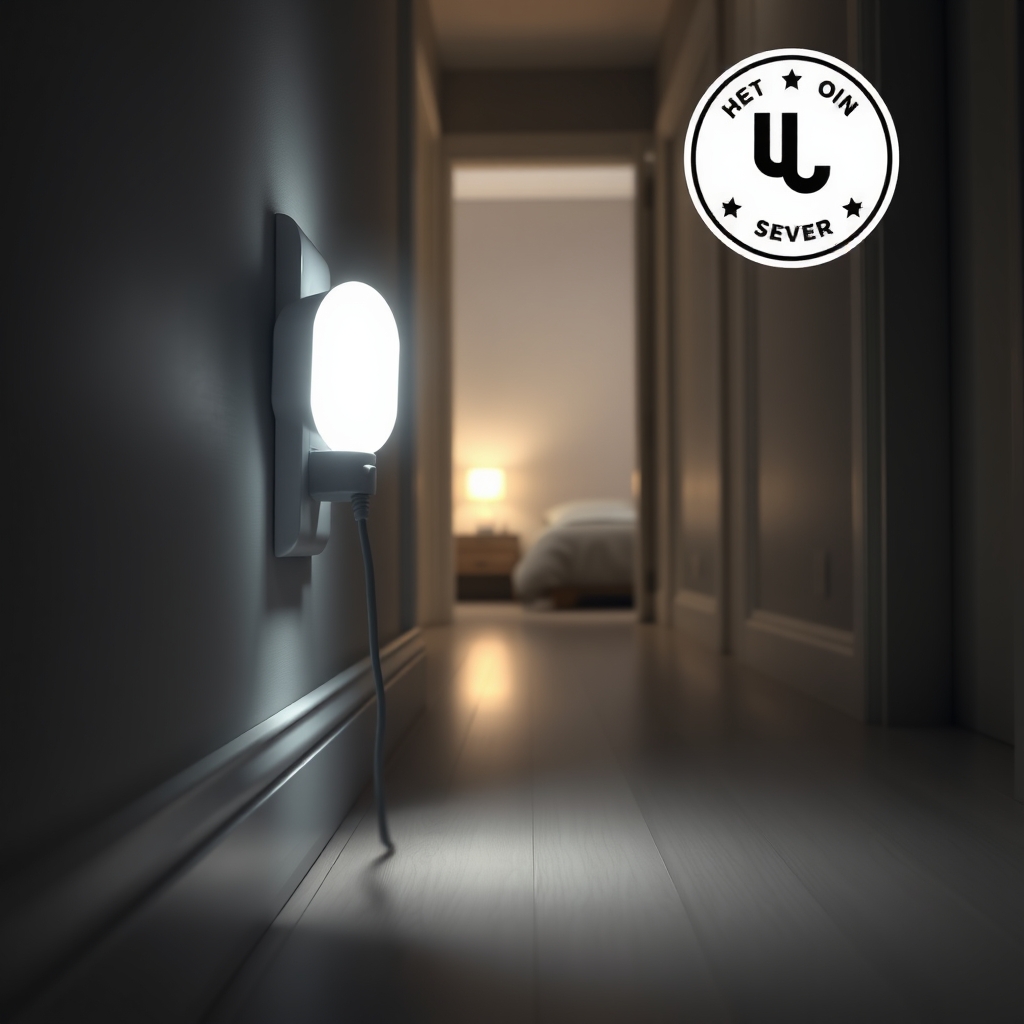 LED nightlight in action