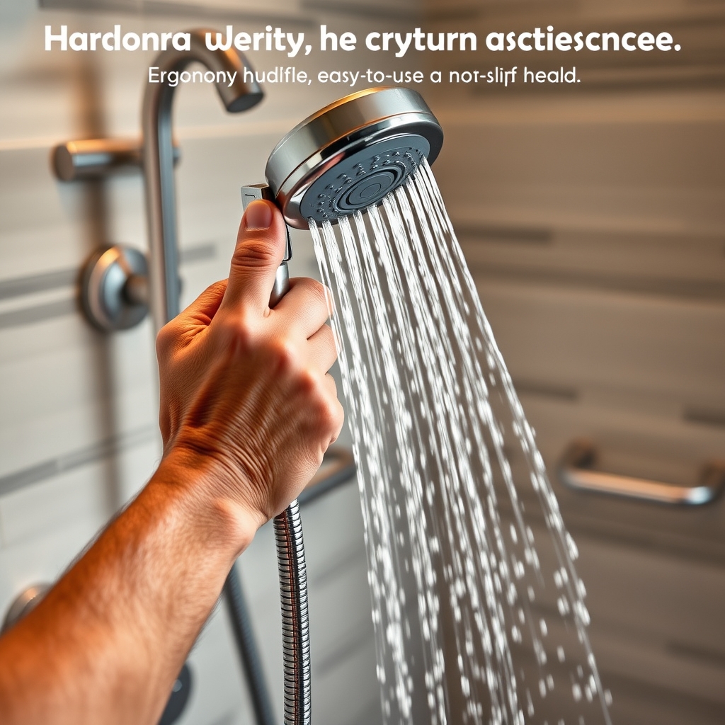 handheld shower head for elderly - Illustration 2