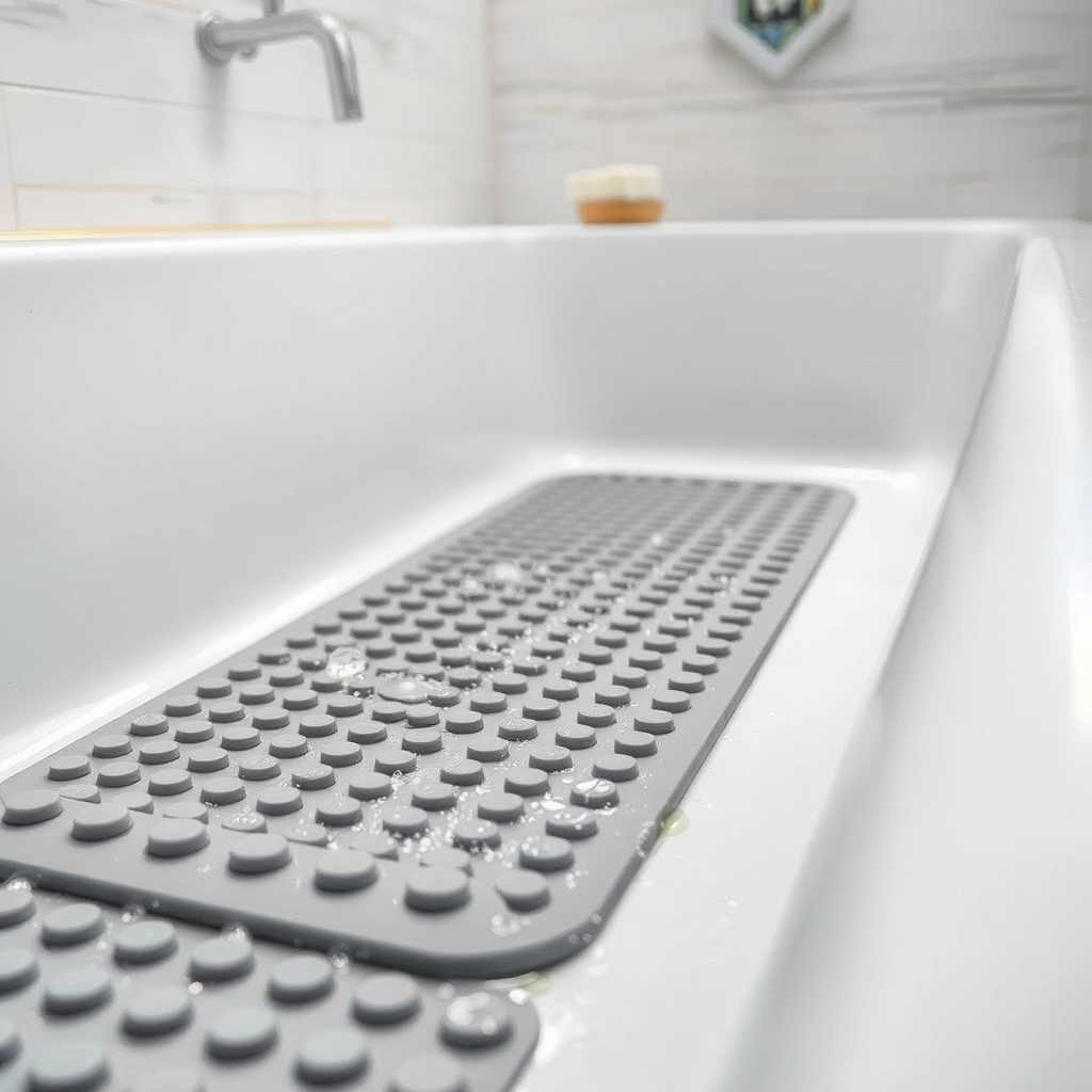 bath mat in action